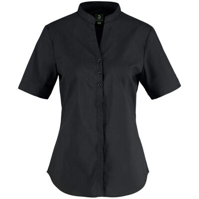 JOBELINE Damen Bluse Lani Kurzarm; Kleidergrösse 46; schwarz JOBELINE Damen Bluse Lani Kurzarm; Kleidergrösse 46; schwarz
