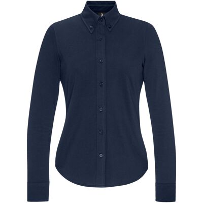 JOBELINE - Camicia da donna Piqué - Blau Marine - M - Shirt JOBELINE - Camicia da donna Piqué - Blau Marine - M - Shirt