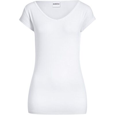PULSIVA Damenshirt Double-V; Kleidergrösse L; weiss; 2 Stück / Pack PULSIVA Damenshirt Double-V; Kleidergrösse L; weiss; 2 Stück / Pack