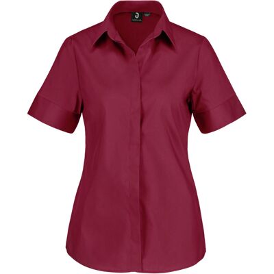 JOBELINE Damen Bluse Fiore Kurzarm; Kleidergrösse 50; bordeaux JOBELINE Damen Bluse Fiore Kurzarm; Kleidergrösse 50; bordeaux