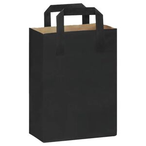 First FFC Tragetasche Papier; 3500ml, 18x8.5x23 cm (LxBxH); schwarz; 500 Stück / Packung