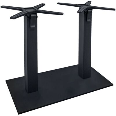 VEGA Outdoor Doppeltischsäule Jaro klappbar; 42x82x72 cm (BxLxH); schwarz; rechteckig VEGA Outdoor Doppeltischsäule Jaro klappbar; 42x82x72 cm (BxLxH); schwarz; rechteckig