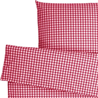 ERWIN M. Bettwäsche-Set Tux Hotelverschluss; 135x200 cm (BxL), 80x80 cm (LxB); rot ERWIN M. Bettwäsche-Set Tux Hotelverschluss; 135x200 cm (BxL), 80x80 cm (LxB); rot