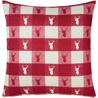 Erwin M. Villach Bettbezug - Karo Hirsch Motiv - 80x80cm Erwin M. Villach Bettbezug - Karo Hirsch Motiv - 80x80cm