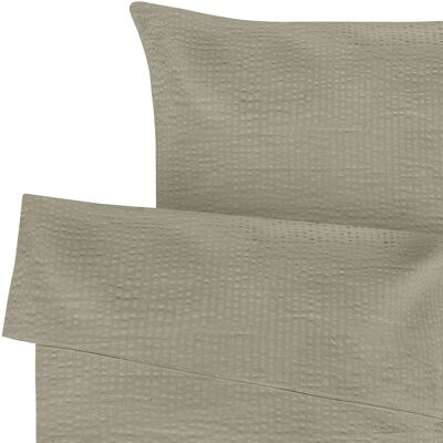 ERWIN M. Bettwäsche-Set Antila Seersucker; 135x200 cm (BxL), 80x80 cm (LxB); taupe ERWIN M. Bettwäsche-Set Antila Seersucker; 135x200 cm (BxL), 80x80 cm (LxB); taupe