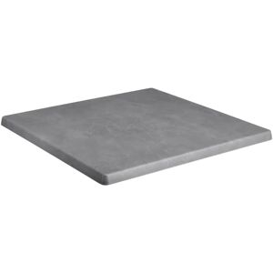 Topalit Tischplatte Topalit quadratisch; 70x70 cm (LxB); beton; quadratisch