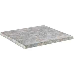 Topalit Tischplatte Topalit quadratisch; 60x60 cm (LxB); beton/blau; quadratisch