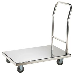 PULSIVA Plattformwagen Caddy; 90x55x87 cm (BxTxH); silber