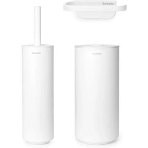 Brabantia Mindset 3-teiliges Toilettenzubehör-Set; 42x14.7x26.5 cm (LxBxH); perlweiss