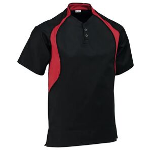 PULSIVA Herrenkochhemd Jeff; Kleidergrösse 60; schwarz/rot