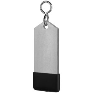 VEGA Schlüsselanhänger; 7x3x0.04 cm (BxHxT); silber/schwarz