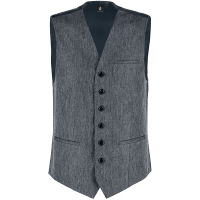 JOBELINE Herren Weste Charleston; Kleidergrösse 46; graublau JOBELINE Herren Weste Charleston; Kleidergrösse 46; graublau