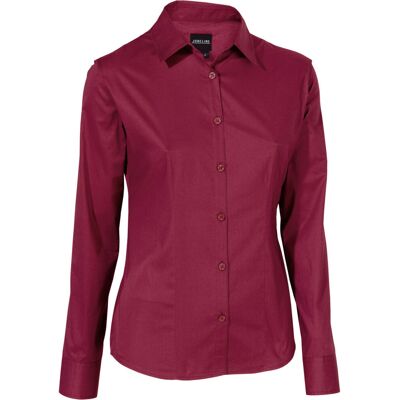 JOBELINE Damen Bluse Cecaria Langarm; Kleidergrösse 40; bordeaux JOBELINE Damen Bluse Cecaria Langarm; Kleidergrösse 40; bordeaux