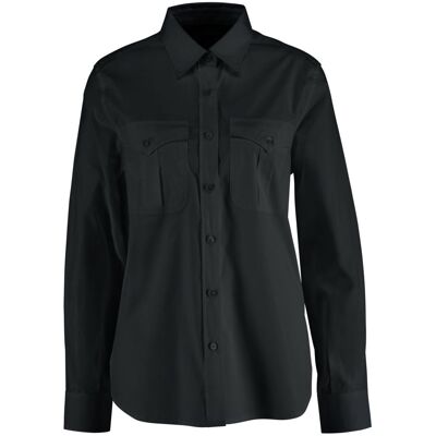 JOBELINE Damen Bluse Marlon Langarm; Kleidergrösse 46; schwarz JOBELINE Damen Bluse Marlon Langarm; Kleidergrösse 46; schwarz