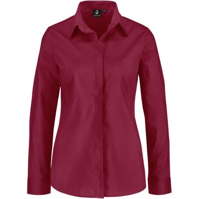 JOBELINE Damen Bluse Fiore Langarm; Kleidergrösse 44; bordeaux JOBELINE Damen Bluse Fiore Langarm; Kleidergrösse 44; bordeaux