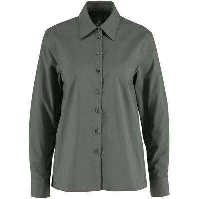 JOBELINE Damen Bluse Porter Langarm, Comfort Fit; Kleidergrösse 36; dunkelgrau JOBELINE Damen Bluse Porter Langarm, Comfort Fit; Kleidergrösse 36; dunkelgrau