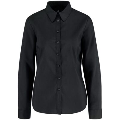 JOBELINE Damen Bluse Porter Langarm, Regular Fit; Kleidergrösse 44; schwarz JOBELINE Damen Bluse Porter Langarm, Regular Fit; Kleidergrösse 44; schwarz