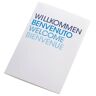 PULSIVA Hotel-Schlüsselkarten-Hülle Welcome Klappkarte; 10x7 cm (LxB); weiss/blau; 100 Stück / Packung