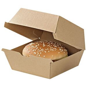 First FFC Burgerbox; 17.8x15.5x8 cm (LxBxH); braun; 50 Stück / Packung