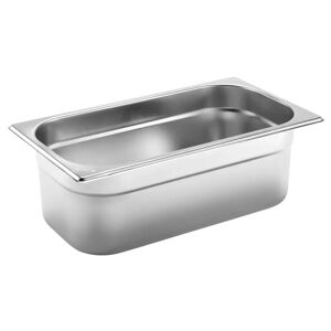 PULSIVA GN-Behälter Basic 1/3; Grösse GN 1/3, 4000ml, 32.5x17.6x10 cm (LxBxT); silber