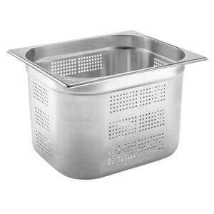 PULSIVA GN-Behälter Basic 1/2 gelocht; Grösse GN 1/2, 12500ml, 32.5x26.5x20 cm (LxBxT); silber