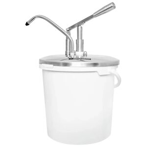 Schneider Hebeldosierspender PP; 10000ml, 43x26.5 cm (HxØ); edelstahl