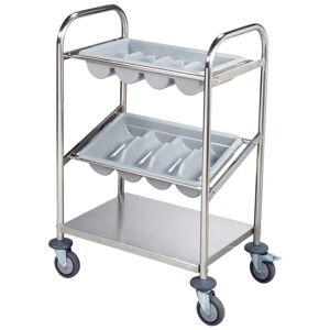 PULSIVA Küchenwagen Extra; 63x40x94 cm (BxTxH); silber/grau