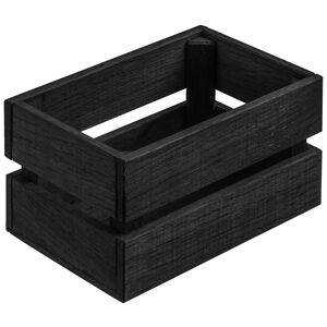 VEGA Holzkiste Wantage ohne Griff; 15x10x8 cm (LxBxH); eiche/schwarz