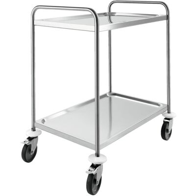 Vega Servierwagen - Serve 2BM - Klassischer Edelstahl, 2 Ablagen Vega Servierwagen - Serve 2BM - Klassischer Edelstahl, 2 Ablagen