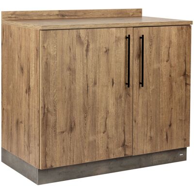 VEGA Servicestation Baristo Basic, mit Drehtüren; 110x61x99.5 cm (BxTxH); eiche antik, Griff schwarz VEGA Servicestation Baristo Basic, mit Drehtüren; 110x61x99.5 cm (BxTxH); eiche antik, Griff schwarz