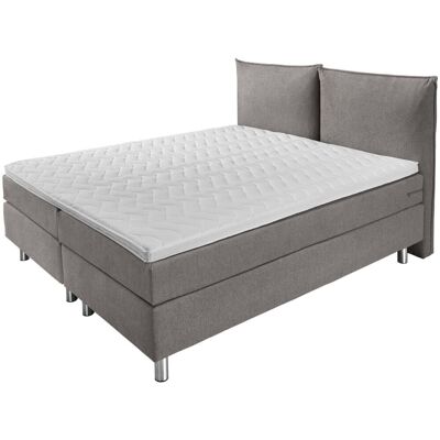 VEGA Boxspringbett Premium Möbelstoff, Rückenteil Polster; 180x200x69 cm (BxLxH); taupe; H3-fest VEGA Boxspringbett Premium Möbelstoff, Rückenteil Polster; 180x200x69 cm (BxLxH); taupe; H3-fest
