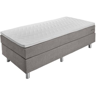 VEGA Boxspringbett Basic Möbelstoff, ohne Rückenteil; 100x200x63 cm (BxLxH); taupe; H3-fest VEGA Boxspringbett Basic Möbelstoff, ohne Rückenteil; 100x200x63 cm (BxLxH); taupe; H3-fest