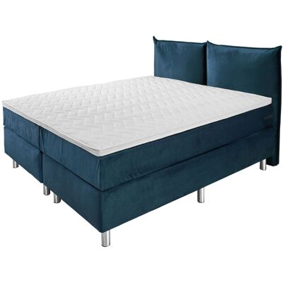VEGA Hotelbett Standard Velours, Rückenteil Polster; 180x200x58 cm (BxLxH); dunkelblau; H2-medium VEGA Hotelbett Standard Velours, Rückenteil Polster; 180x200x58 cm (BxLxH); dunkelblau; H2-medium