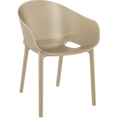 Siesta Stuhl Sky; 54x60x81 cm (BxTxH); taupe; 4 Stück / Pack Siesta Stuhl Sky; 54x60x81 cm (BxTxH); taupe; 4 Stück / Pack
