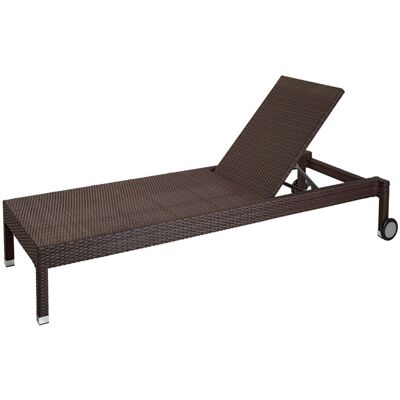 VEGA Sonnenliege Metropolitan; 202x83.5x34 cm (LxBxH); Sitz dunkeltaupe, Gestell dunkeltaupe VEGA Sonnenliege Metropolitan; 202x83.5x34 cm (LxBxH); Sitz dunkeltaupe, Gestell dunkeltaupe