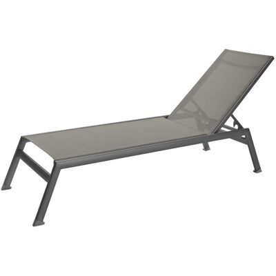 VEGA Sonnenliege Tailor; 208x59x34 cm (LxBxH); Sitz taupe, Gestell anthrazit VEGA Sonnenliege Tailor; 208x59x34 cm (LxBxH); Sitz taupe, Gestell anthrazit