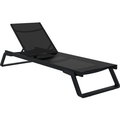 Siesta Sonnenliege Tropic; 210x72x31 cm (LxBxH); schwarz Siesta Sonnenliege Tropic; 210x72x31 cm (LxBxH); schwarz