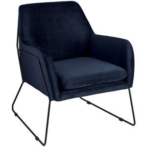 VEGA Sessel Jedeo; 71x80x84 cm (BxTxH); Sitz dunkelblau, Gestell schwarz