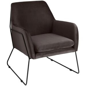 VEGA Sessel Jedeo; 71x80x84 cm (BxTxH); Sitz taupe, Gestell schwarz