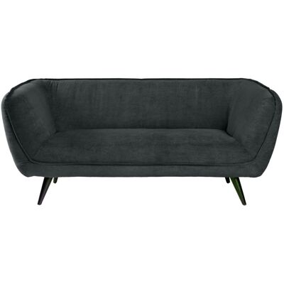 VEGA Sofa Kelso Cord, 3-Sitzer; 183x88x76 cm (BxTxH); Sitz anthrazit, Gestell schwarz VEGA Sofa Kelso Cord, 3-Sitzer; 183x88x76 cm (BxTxH); Sitz anthrazit, Gestell schwarz