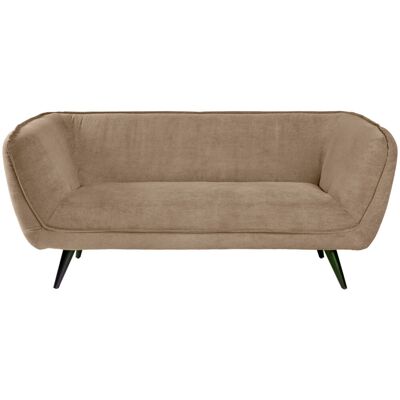 VEGA Sofa Kelso Cord, 3-Sitzer; 183x88x76 cm (BxTxH); Sitz taupe, Gestell schwarz VEGA Sofa Kelso Cord, 3-Sitzer; 183x88x76 cm (BxTxH); Sitz taupe, Gestell schwarz