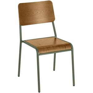 VEGA Holzstuhl Claso; 41.5x52.5x82 cm (BxTxH); Sitz braun antik, Gestell oliv; 2 Stück / Pack VEGA Holzstuhl Claso; 41.5x52.5x82 cm (BxTxH); Sitz braun antik, Gestell oliv; 2 Stück / Pack