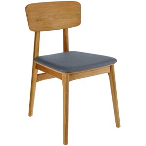 VEGA Stuhl Yorin Stoff; 47x55x82 cm (BxTxH); Sitz anthrazit, Gestell braun; 2 Stück / Pack VEGA Stuhl Yorin Stoff; 47x55x82 cm (BxTxH); Sitz anthrazit, Gestell braun; 2 Stück / Pack