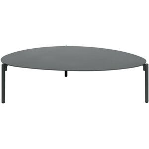 VEGA Outdoor-Beistelltisch Olin gross; 110x83x29 cm (LxBxH); Platte anthrazit, Gestell anthrazit; oval VEGA Outdoor-Beistelltisch Olin gross; 110x83x29 cm (LxBxH); Platte anthrazit, Gestell anthrazit; oval