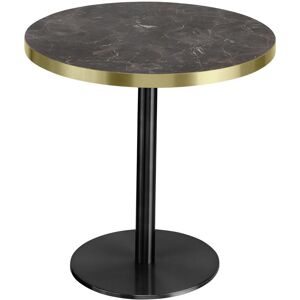 Vega Marvani Couchtisch - Rundes Stahl mit Marmorplatte Vega Marvani Couchtisch - Rundes Stahl mit Marmorplatte