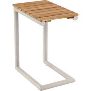 Vega Grau C-Form Couchtisch - Aluminium & FSC Teak Vega Grau C-Form Couchtisch - Aluminium & FSC Teak