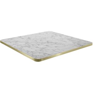 VEGA Indoor-Tischplatte Marvani quadratisch; 68x68x2.5 cm (LxBxH); gold/weiss/marmoriert; quadratisch VEGA Indoor-Tischplatte Marvani quadratisch; 68x68x2.5 cm (LxBxH); gold/weiss/marmoriert; quadratisch