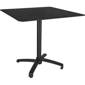VEGA Outdoor-Aluminium-Tisch Taipa quadratisch; 80x80x72 cm (LxBxH); Platte schwarz, Gestell schwarz; quadratisch VEGA Outdoor-Aluminium-Tisch Taipa quadratisch; 80x80x72 cm (LxBxH); Platte schwarz, Gestell schwarz; quadratisch