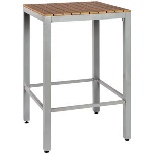 PULSIVA Outdoor-Stehtisch Resistance; 70x70x110 cm (LxBxH); Platte braun, Gestell grau; quadratisch PULSIVA Outdoor-Stehtisch Resistance; 70x70x110 cm (LxBxH); Platte braun, Gestell grau; quadratisch