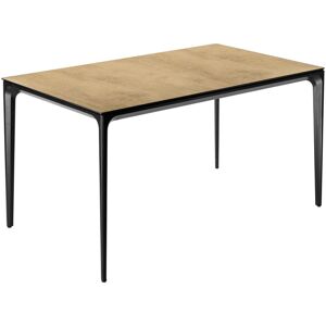 VEGA Outdoor-Tisch Linero rechteckig; 138x80x72 cm (LxBxH); Platte eiche/natur, Gestell schwarz; rechteckig VEGA Outdoor-Tisch Linero rechteckig; 138x80x72 cm (LxBxH); Platte eiche/natur, Gestell schwarz; rechteckig